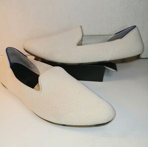 Rothy's The Point Knit Flats Ivory/Cream Eco Friendly Washable Comfort Work Sz 8